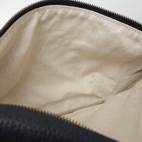 Gucci Print Logo Belt Bag Sherry Line Body Bag Leather Black - Picture 7 of 7